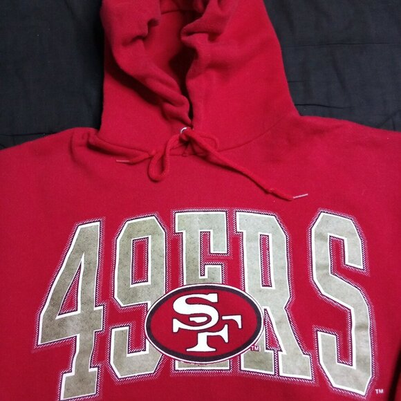 Vintage Logo 7 San Francisco 49ers Hoodie Sweatshirt - Picture 1 of 7